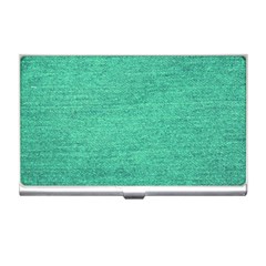 Green Denim Business Card Holders by snowwhitegirl