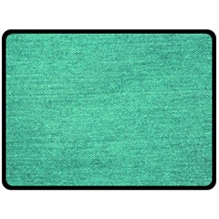 Green Denim Double Sided Fleece Blanket (large)  by snowwhitegirl