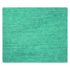 Green Denim Double Sided Flano Blanket (small)  by snowwhitegirl