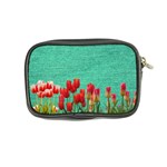 Green Denim Flowers Coin Purse Back