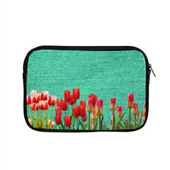 Green Denim Flowers Apple Macbook Pro 15  Zipper Case by snowwhitegirl