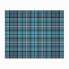 Teal Plaid Small Glasses Cloth by snowwhitegirl