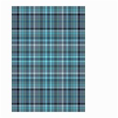 Teal Plaid Small Garden Flag (two Sides) by snowwhitegirl