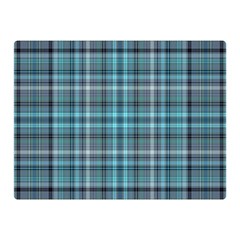 Teal Plaid Double Sided Flano Blanket (mini)  by snowwhitegirl