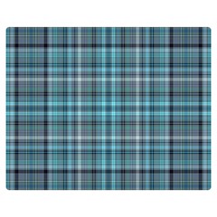 Teal Plaid Double Sided Flano Blanket (medium)  by snowwhitegirl