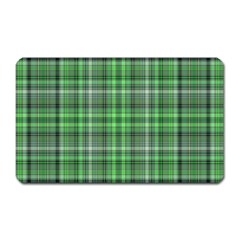 Green Plaid Magnet (rectangular)