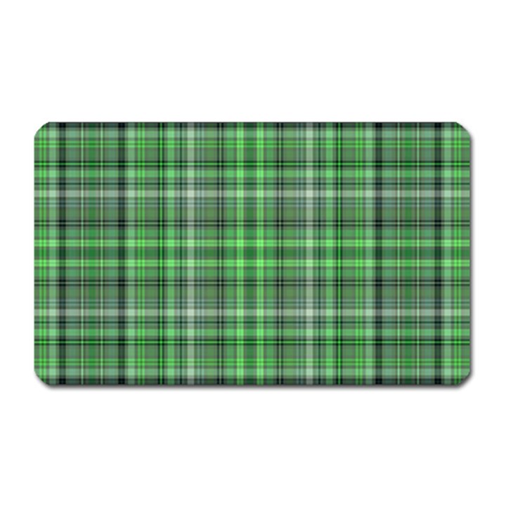 Green Plaid Magnet (Rectangular)