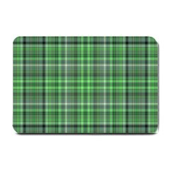 Green Plaid Small Doormat 