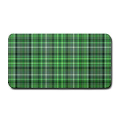 Green Plaid Medium Bar Mats