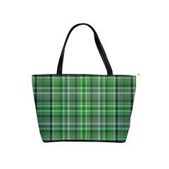 Green Plaid Classic Shoulder Handbag by snowwhitegirl