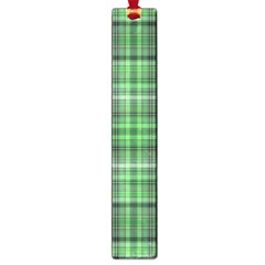 Green Plaid Large Book Marks