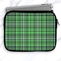 Green Plaid Apple Ipad 2/3/4 Zipper Cases by snowwhitegirl