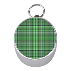 Green Plaid Mini Silver Compasses by snowwhitegirl