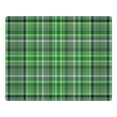 Green Plaid Double Sided Flano Blanket (large)  by snowwhitegirl