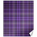 Purple  Plaid Canvas 8  x 10  8.15 x9.66  Canvas - 1