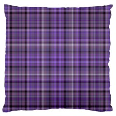 Purple  Plaid Standard Flano Cushion Case (two Sides)