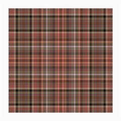 Peach  Plaid Medium Glasses Cloth (2-side) by snowwhitegirl