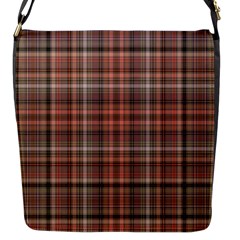 Peach  Plaid Flap Closure Messenger Bag (s) by snowwhitegirl