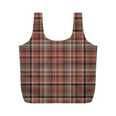 Peach  Plaid Full Print Recycle Bag (m) by snowwhitegirl