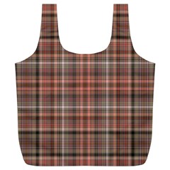 Peach  Plaid Full Print Recycle Bag (xl) by snowwhitegirl