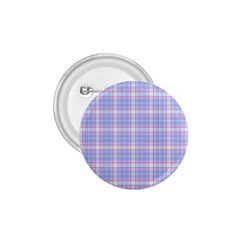 Pink Blue Plaid 1.75  Buttons