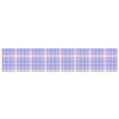 Pink Blue Plaid Small Flano Scarf by snowwhitegirl