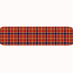 Red Yellow Plaid Large Bar Mats by snowwhitegirl