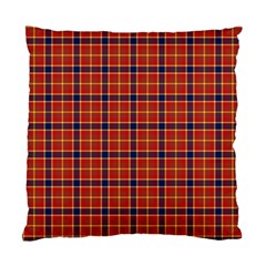 Red Yellow Plaid Standard Cushion Case (one Side) by snowwhitegirl