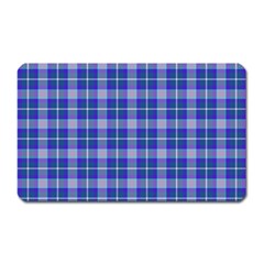 Blue Teal Plaid Magnet (rectangular) by snowwhitegirl