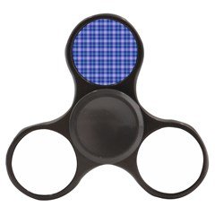 Blue Teal Plaid Finger Spinner