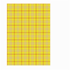 Yellow Sun Plaid Large Garden Flag (two Sides) by snowwhitegirl