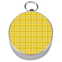 Yellow Sun Plaid Silver Compasses by snowwhitegirl