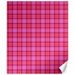 Valentine Pink Red Plaid Canvas 8  x 10  8.15 x9.66  Canvas - 1