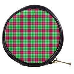 Pink Green Plaid Mini Makeup Bags by snowwhitegirl