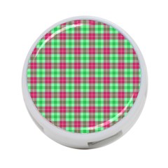 Pink Green Plaid 4-port Usb Hub (one Side) by snowwhitegirl