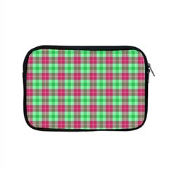 Pink Green Plaid Apple Macbook Pro 15  Zipper Case