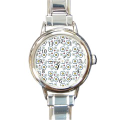 Eggs White Round Italian Charm Watch by snowwhitegirl