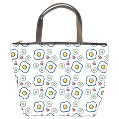 Eggs White Bucket Bag by snowwhitegirl