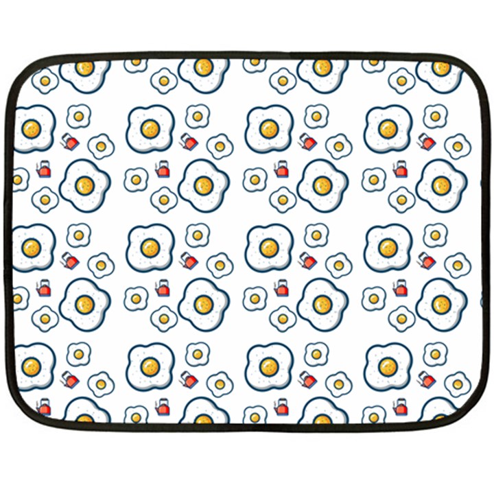 Eggs White Fleece Blanket (Mini)