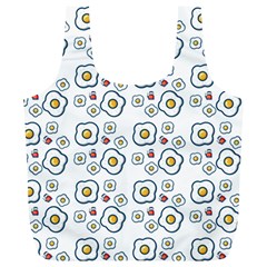 Eggs White Full Print Recycle Bag (xl) by snowwhitegirl