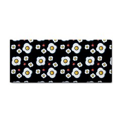 Eggs Black Hand Towel