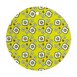 Eggs Yellow Ornament (Round) Front