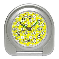 Eggs Yellow Travel Alarm Clock