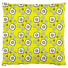 Eggs Yellow Standard Flano Cushion Case (Two Sides)