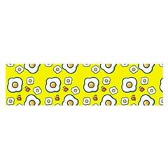 Eggs Yellow Satin Scarf (Oblong)