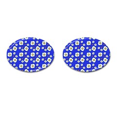 Eggs Blue Cufflinks (oval)