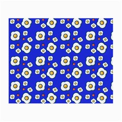 Eggs Blue Small Glasses Cloth (2-side) by snowwhitegirl