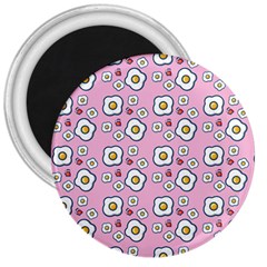 Eggs Pink 3  Magnets by snowwhitegirl