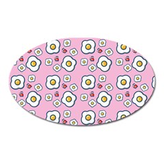 Eggs Pink Oval Magnet by snowwhitegirl