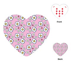 Eggs Pink Playing Cards (heart) 